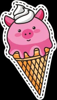 Sticker Fondo Helado