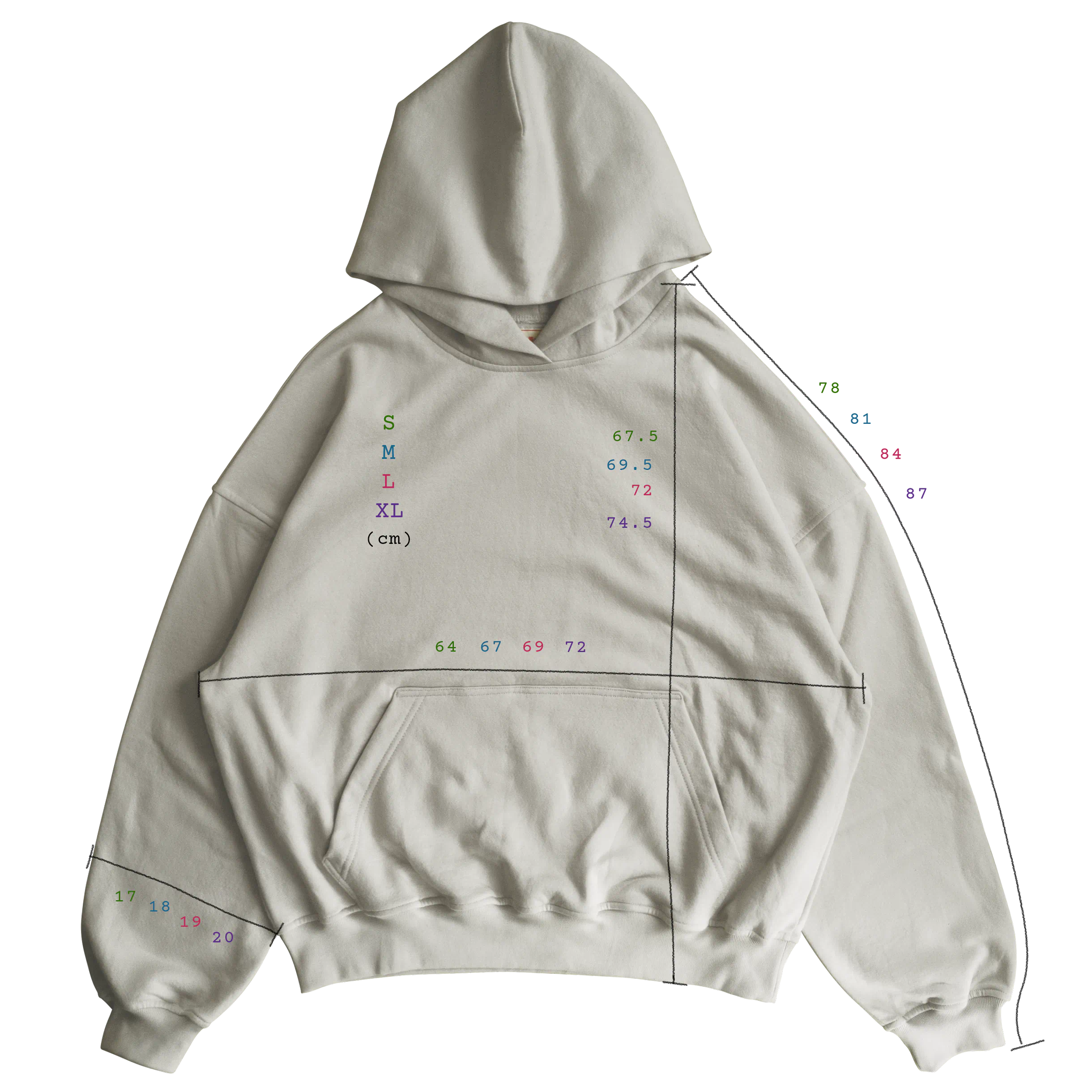 polera basica beige claro medidas