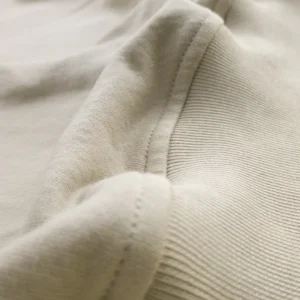 polera basica beige claro textura