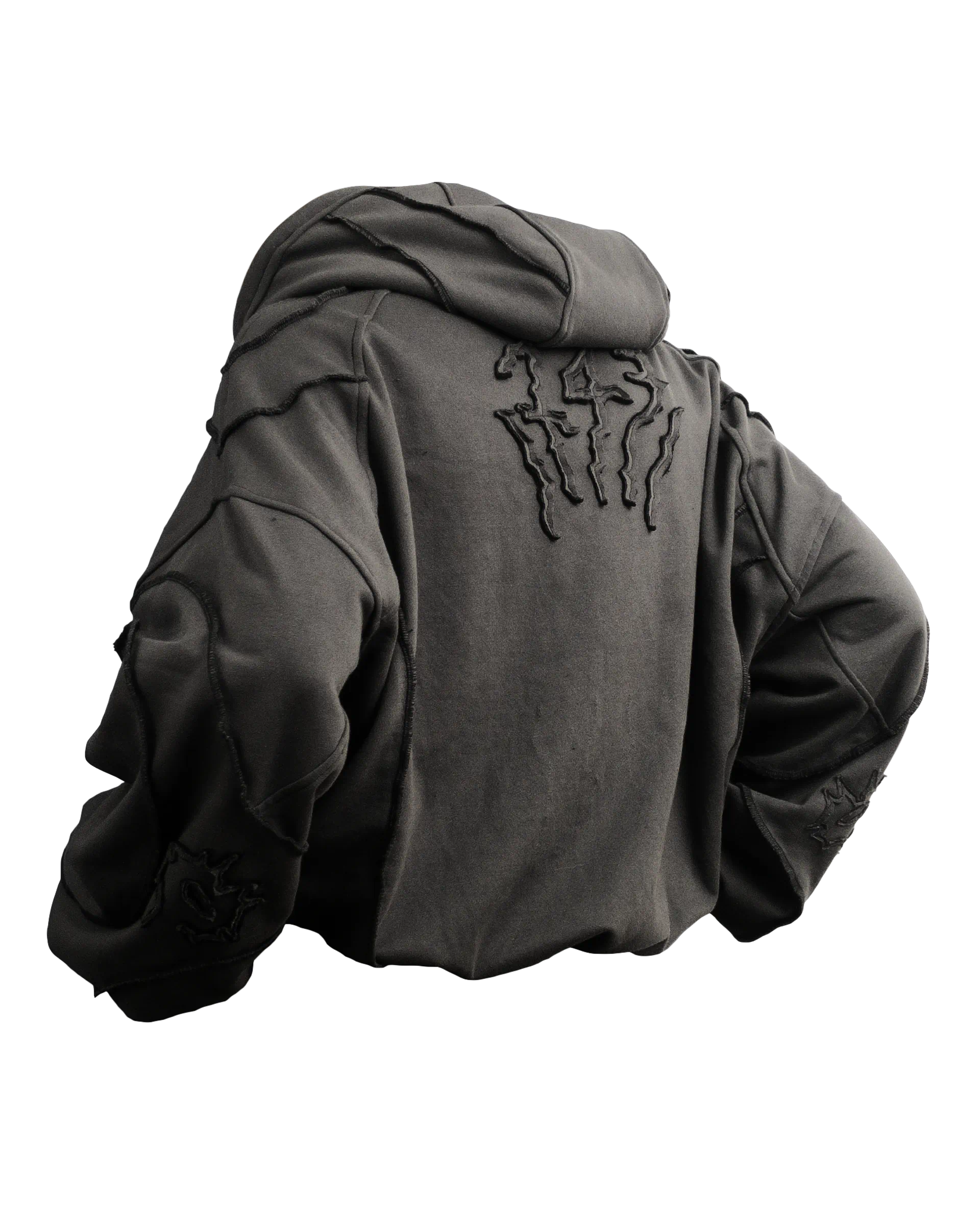 hoodie rara costuras exteriores polera zicks