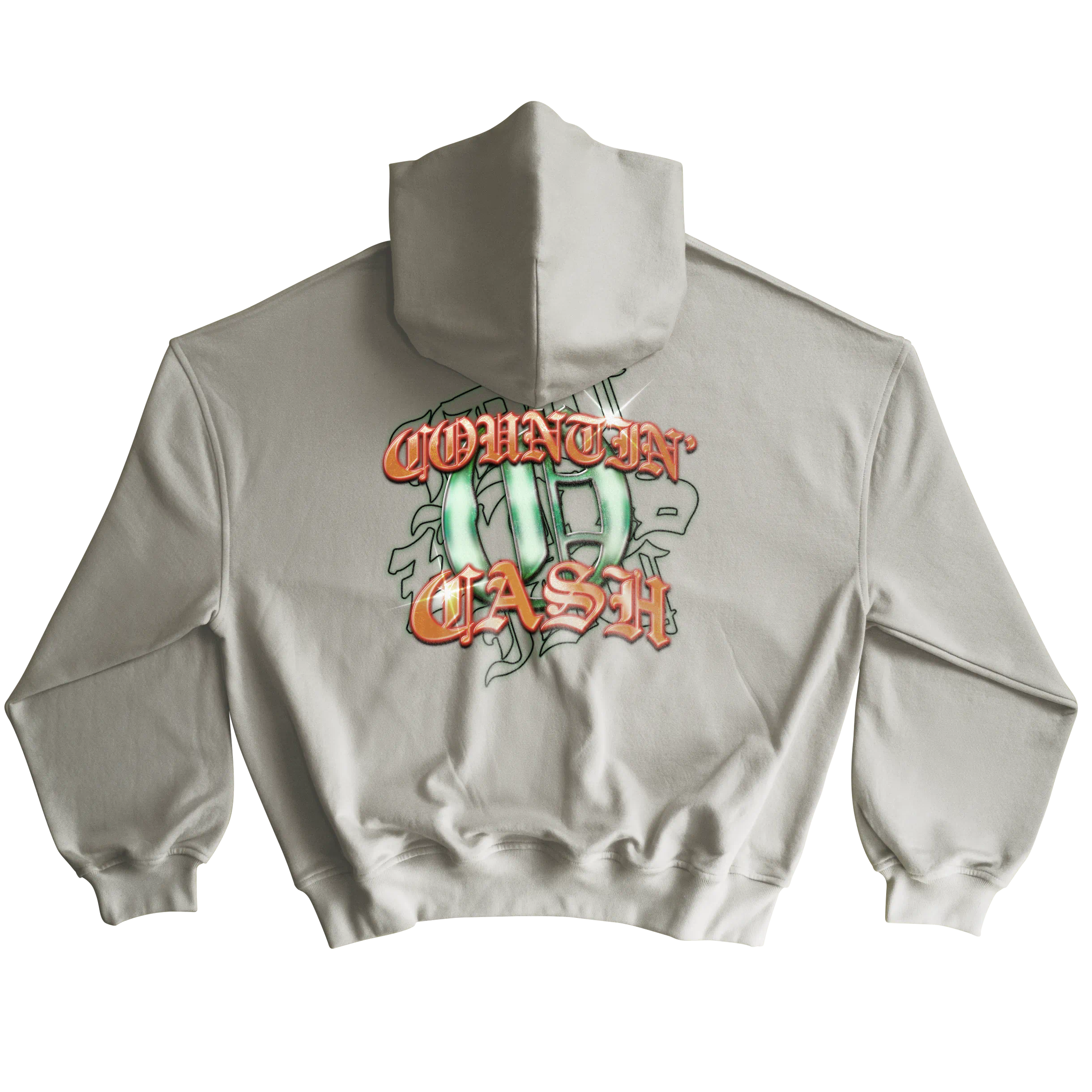 polera básica beige claro con diseño