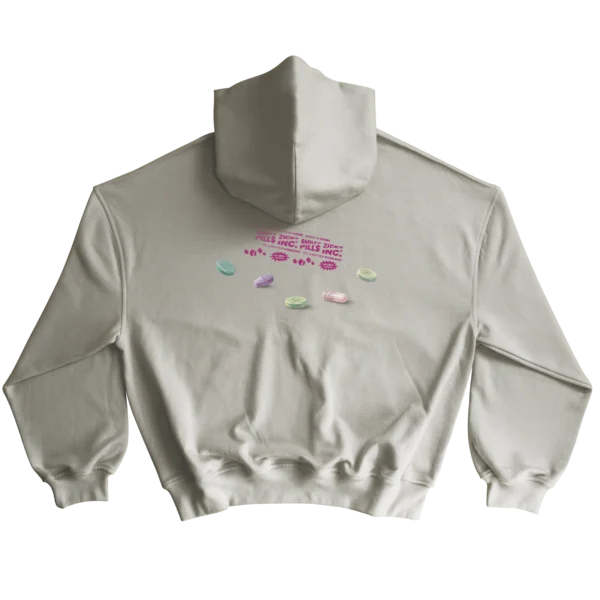 polera básica beige claro con diseño