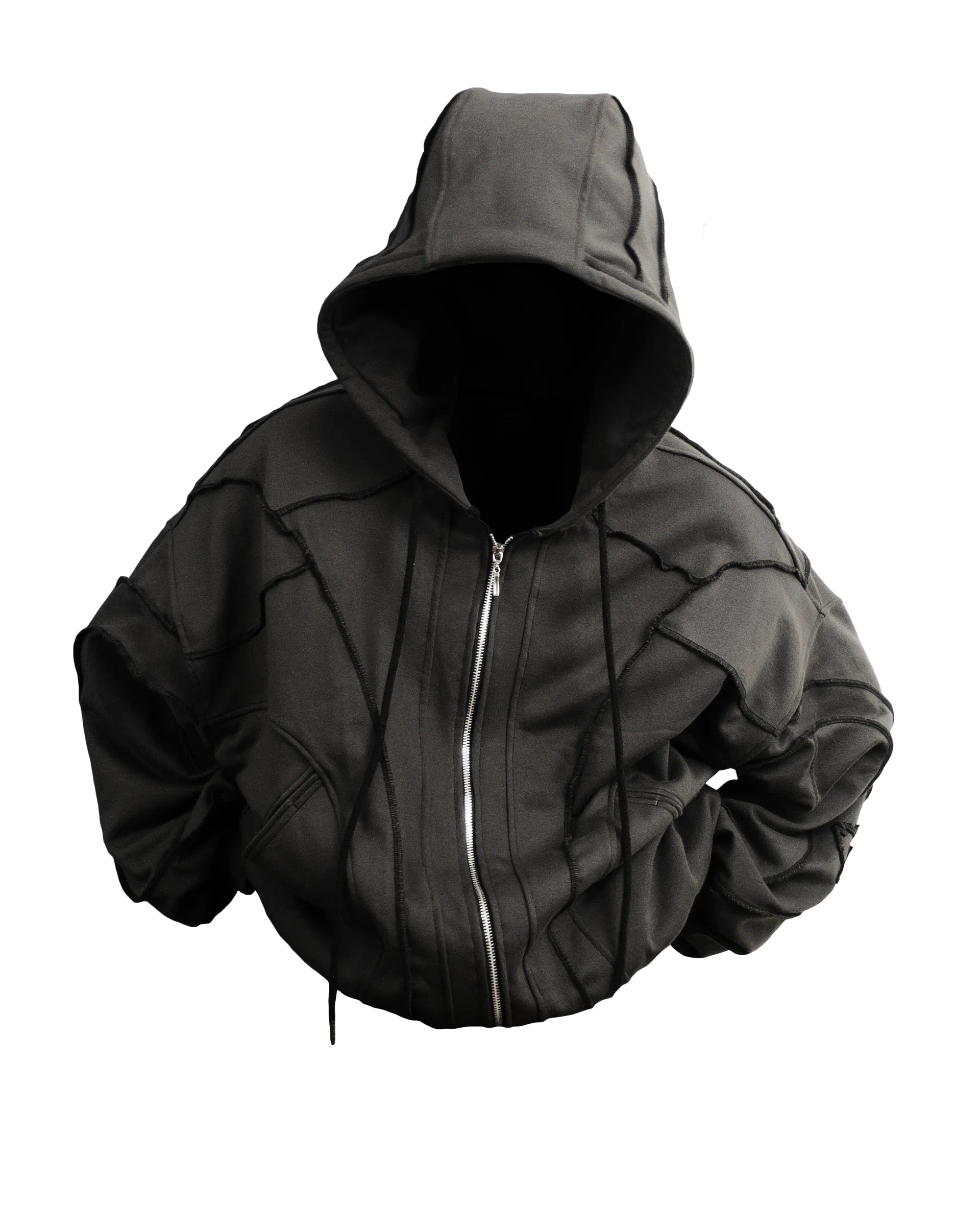 hoodie rara costuras exteriores polera zicks