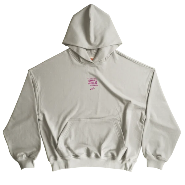 polera oversize básica beige claro con diseño