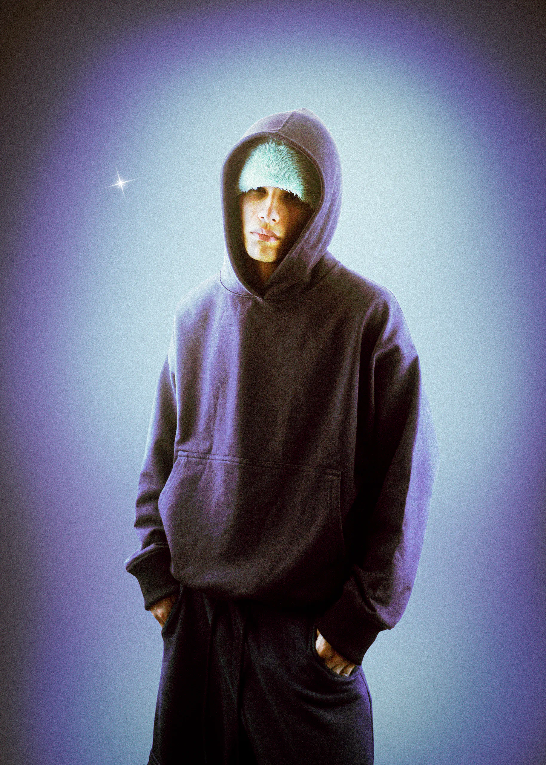 polera negra básica estándar negro