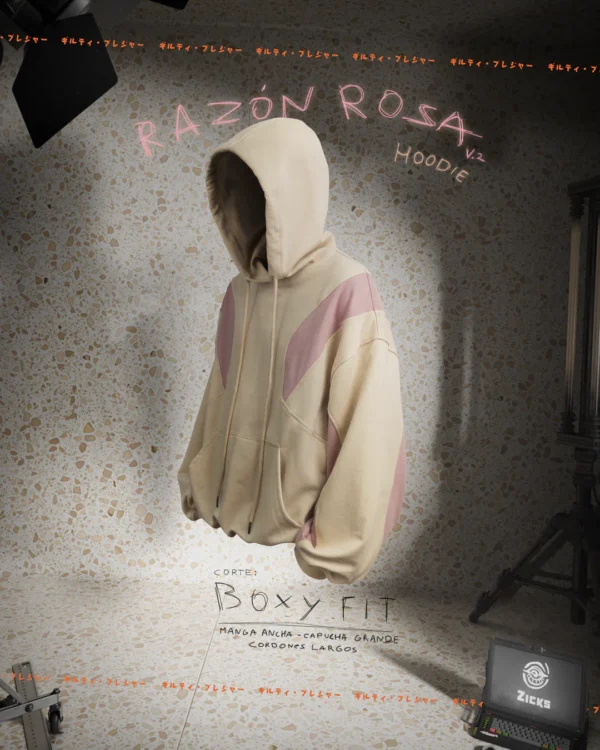 Hoodie Razón Rosa
