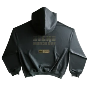 polera basica negro charcoal con diseño