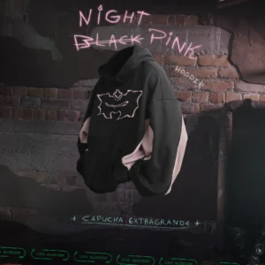 hoodie oversize night pink